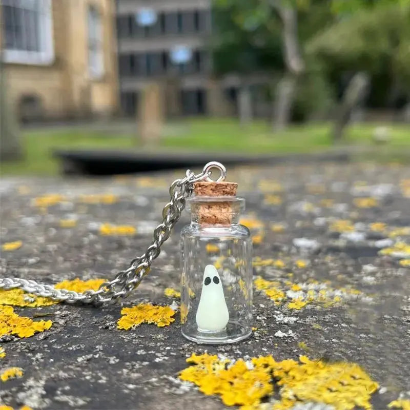 Adopt A Ghost In a Bottle Necklace