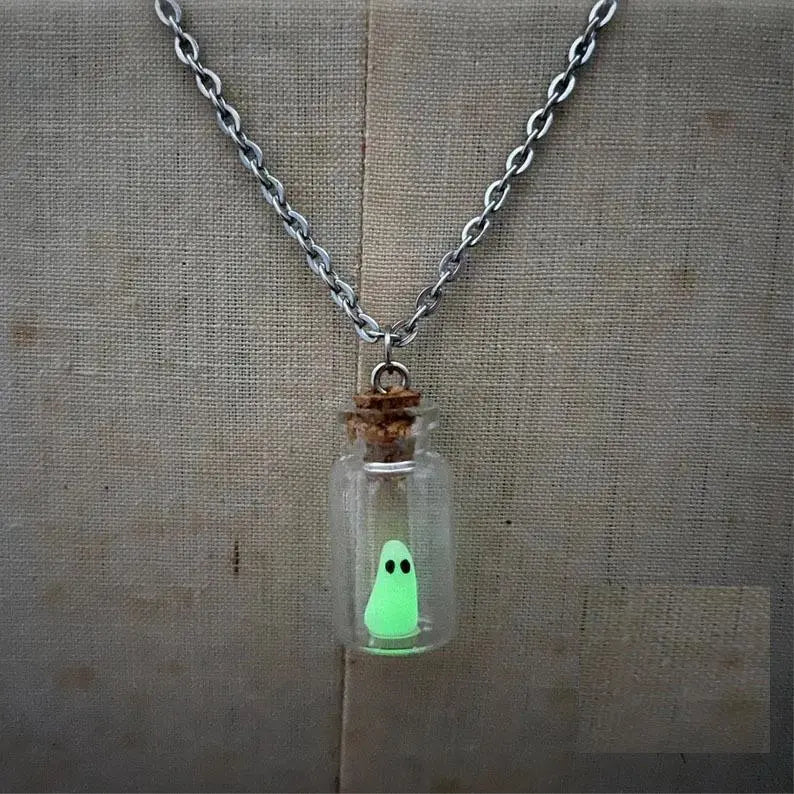 Adopt A Ghost In a Bottle Necklace