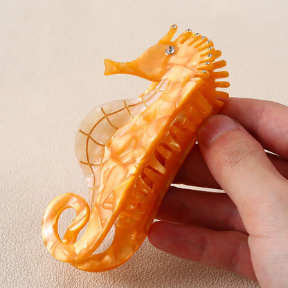 Acrylic Seahorse Hair Claw