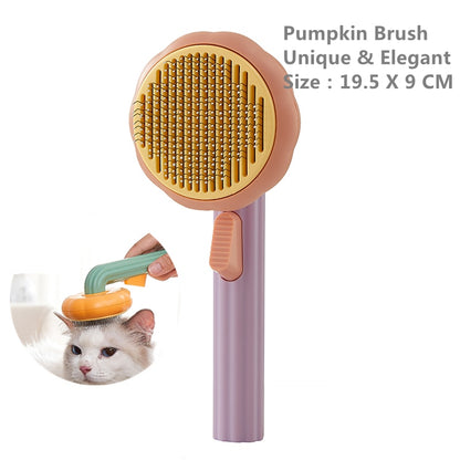 Pumpkin Pet Brush