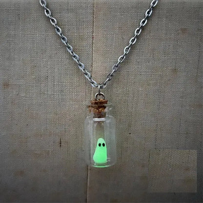 Adopt A Ghost In a Bottle Necklace