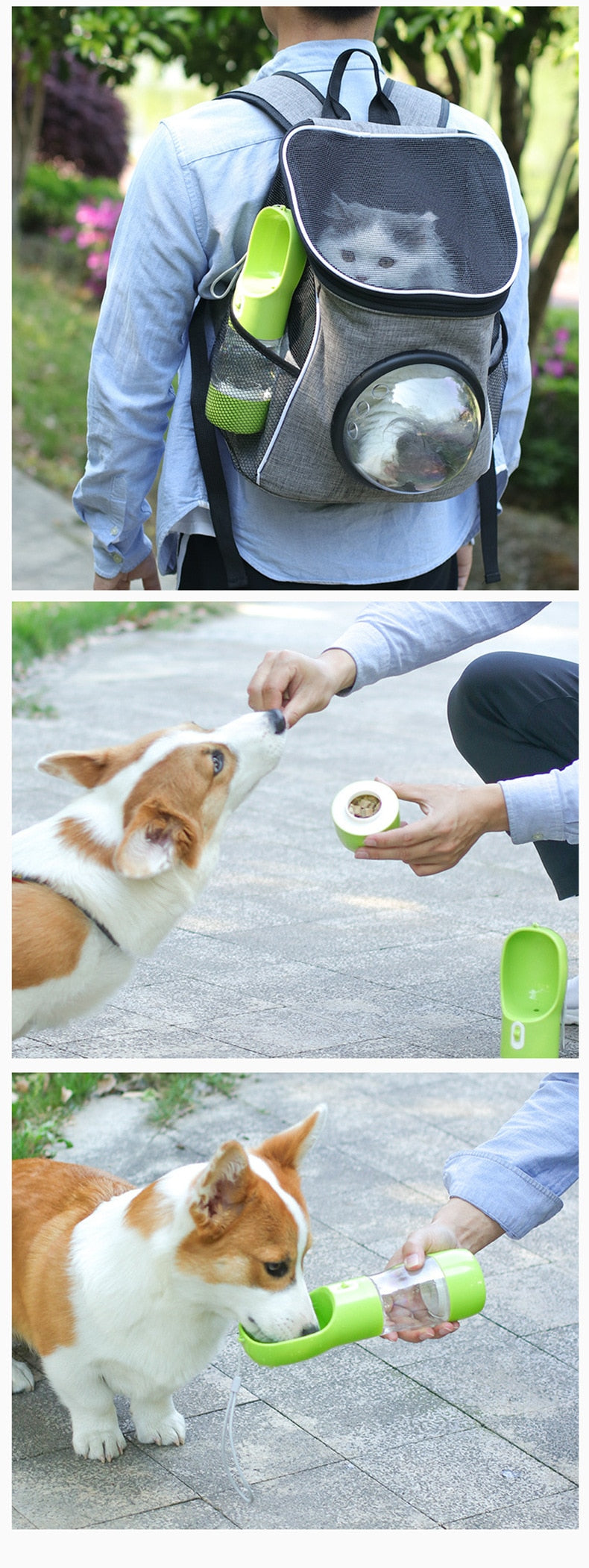 Portable Pet Water Bottle Feeder